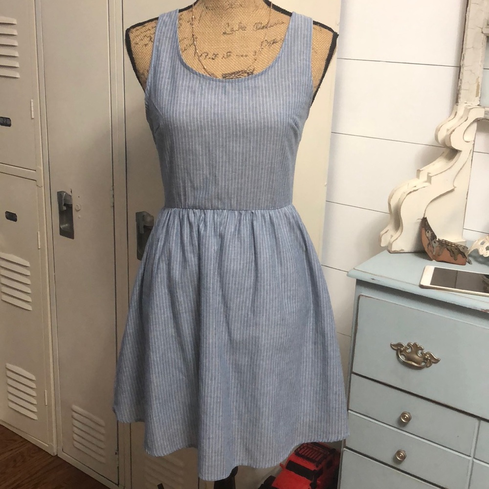Gorgeous chambray print dress